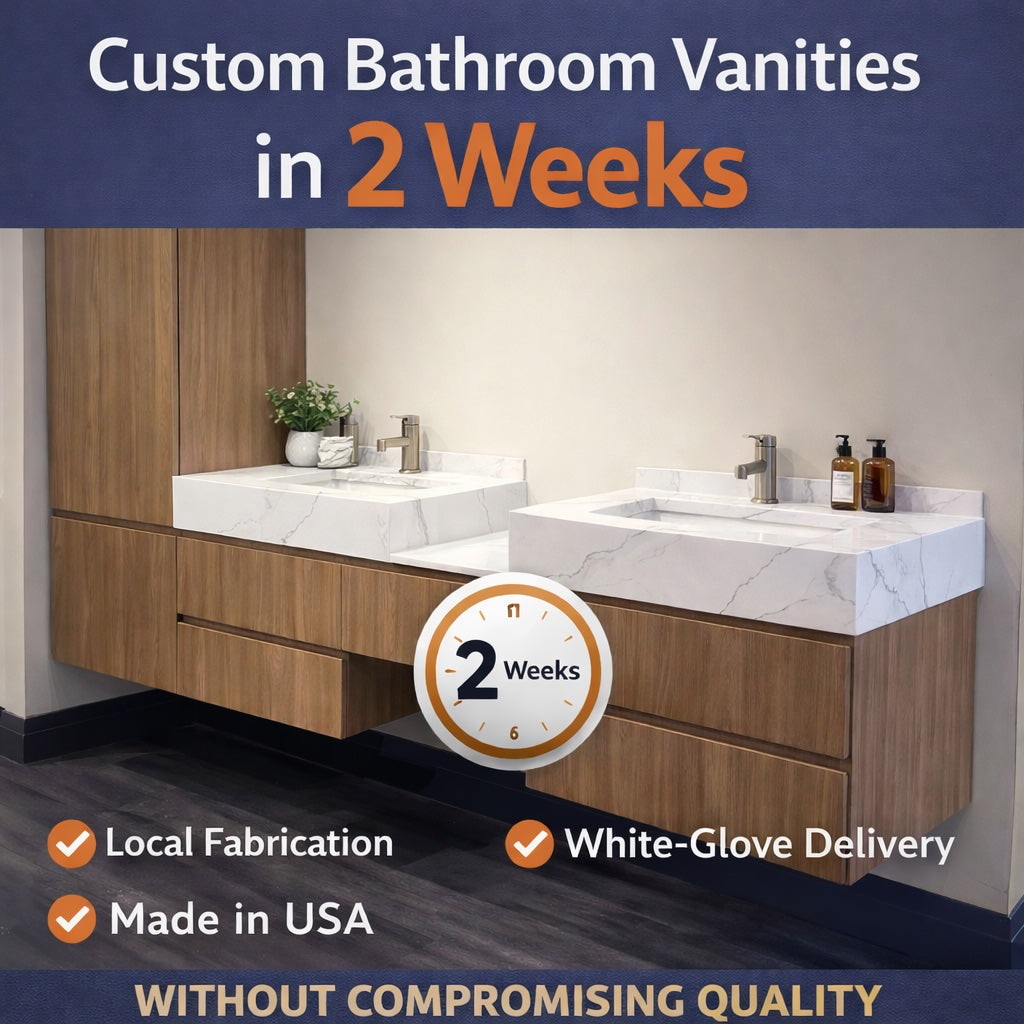 Why Custom Bathroom Vanities Usually Take Months — And How We Cut It to 2 Weeks