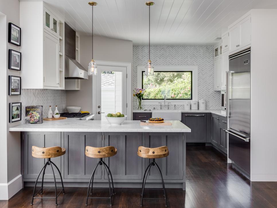 How to: Make a White and Gray Kitchen Stand Out