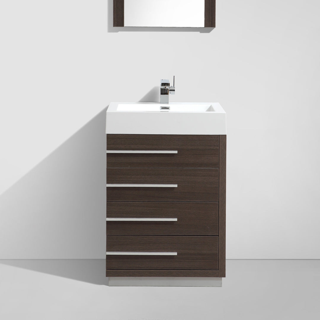Barcelona Freestanding Single Sink Bathroom Vanity | ANVE Kitchen & Bath