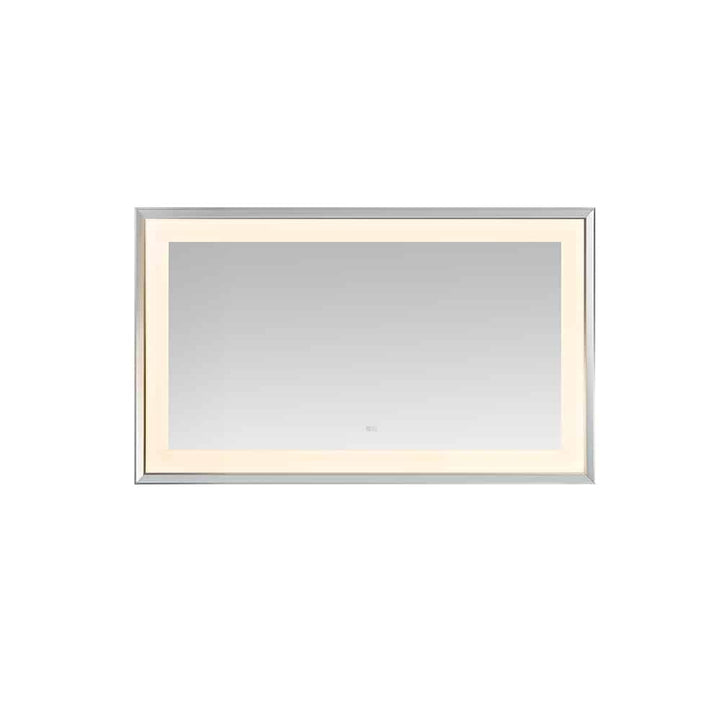 Madison 60" x 36" Framed LED Bathroom Mirror, Anti-Fog in Chrome