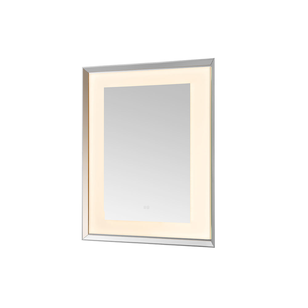Madison 30" x 36" LED Bathroom Mirror in Chrome, Anti-Fog