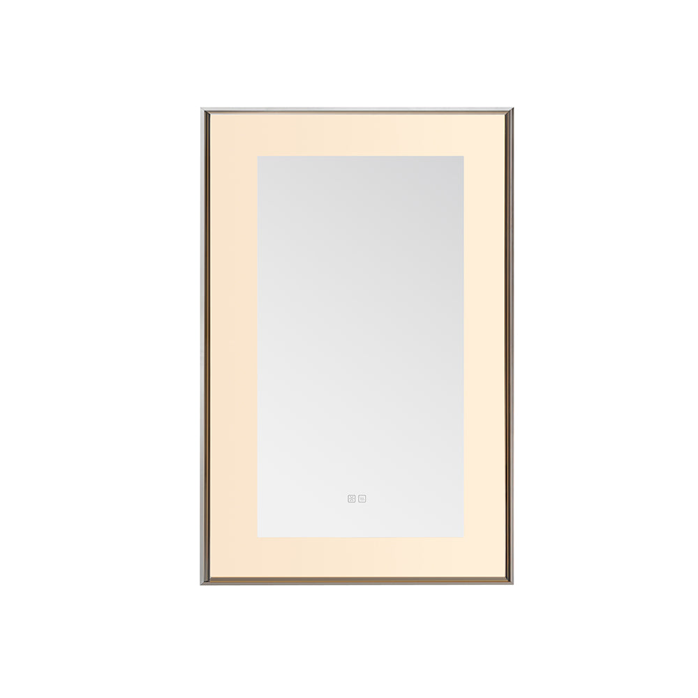 Lexington 24" x 36" LED Bathroom Mirror in Chrome, Anti-Fog