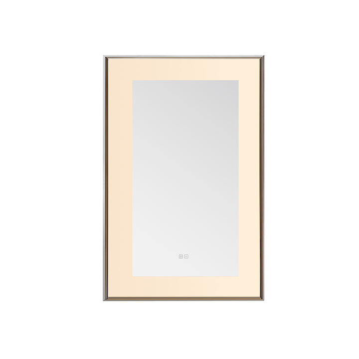 Lexington 24" x 36" LED Bathroom Mirror in Chrome, Anti-Fog