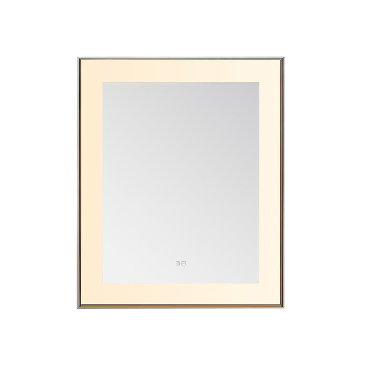 Lexington 30" x 36" LED Bathroom Mirror in Chrome, Anti-Fog