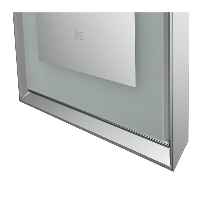 Madison 24" x 36" LED Bathroom Mirror in Chrome, Anti-Fog