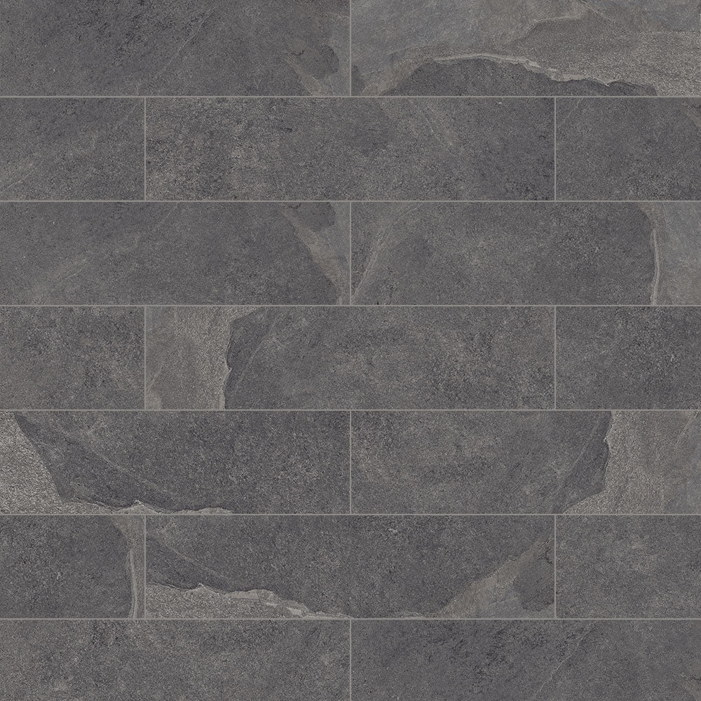 Ultra Slate Stone-Look Matte Porcelain Floor &amp; Wall Tile