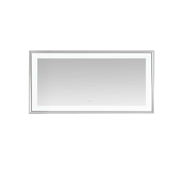 Madison 72" x 36" Framed LED Bathroom Mirror, Anti-Fog in Chrome