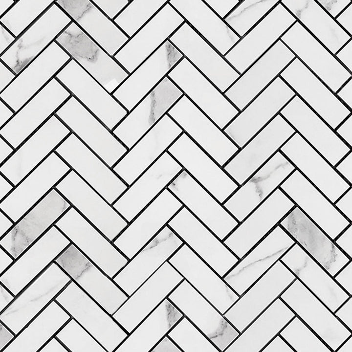 Timeless Marble-Look Porcelain Mosaic Tile