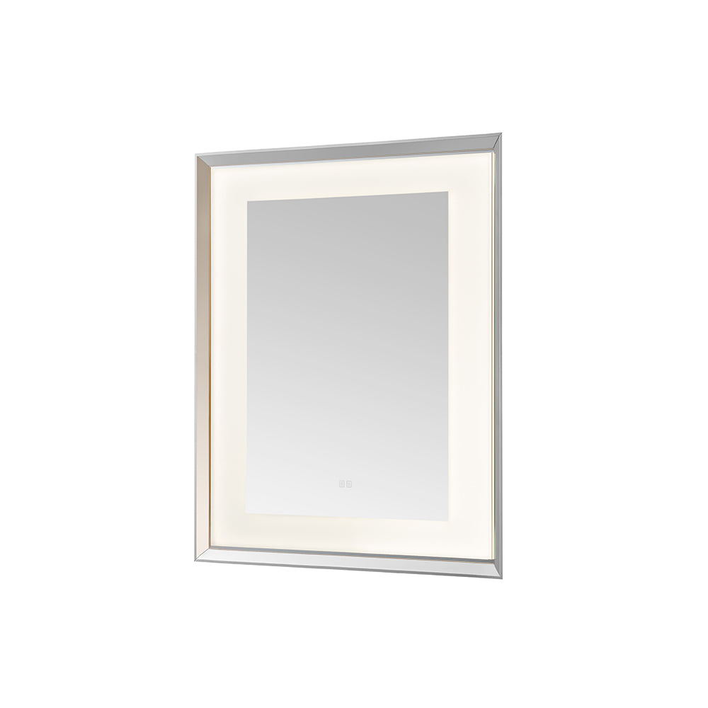 Madison 30" x 36" LED Bathroom Mirror in Chrome, Anti-Fog