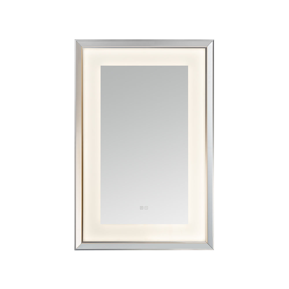 Madison 24" x 36" LED Bathroom Mirror in Chrome, Anti-Fog