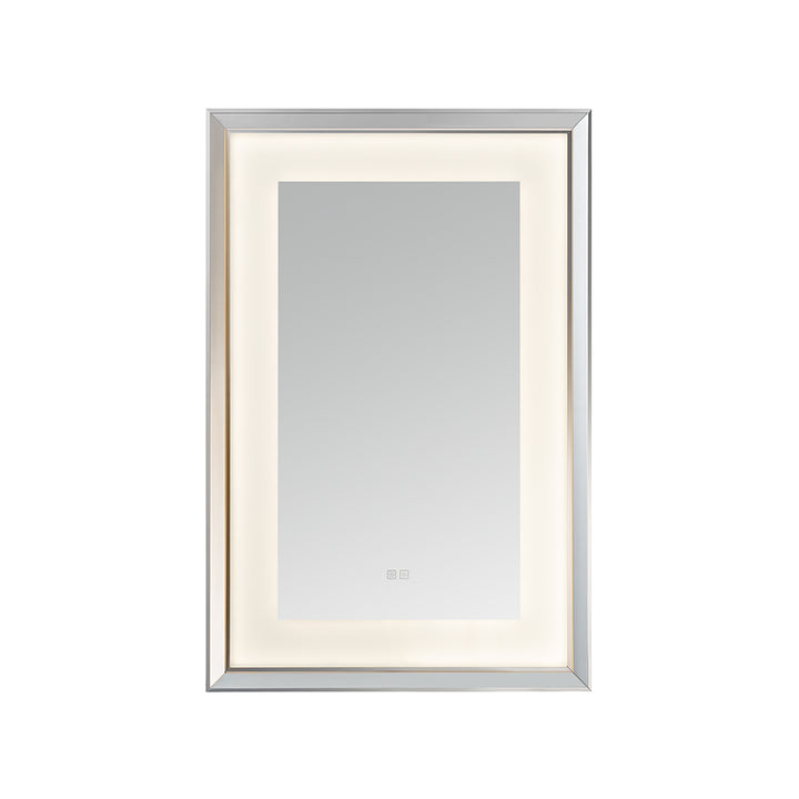 Madison 24" x 36" LED Bathroom Mirror in Chrome, Anti-Fog