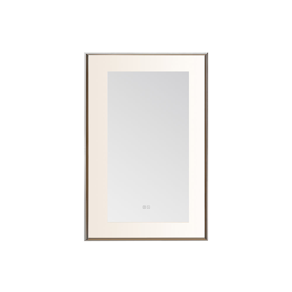 Lexington 24" x 36" LED Bathroom Mirror in Chrome, Anti-Fog