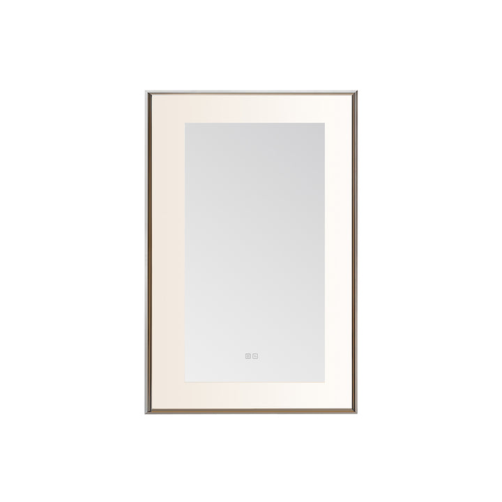 Lexington 24" x 36" LED Bathroom Mirror in Chrome, Anti-Fog