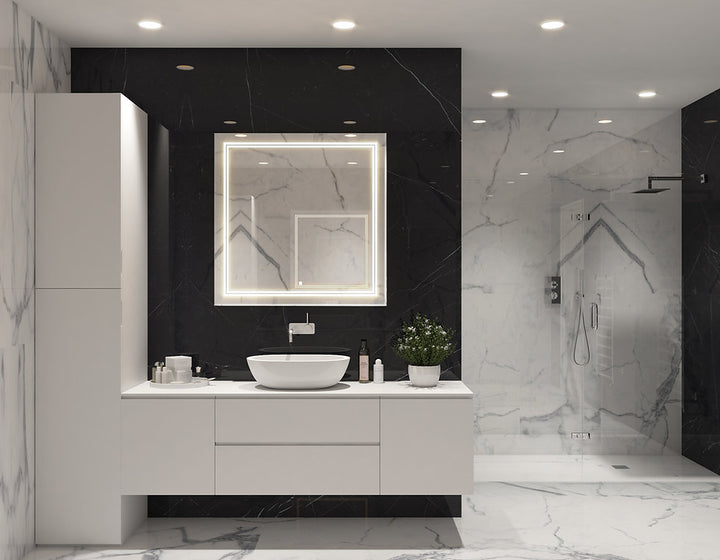 Soho 36" x 30" LED Bathroom Mirror, Anti-Fog