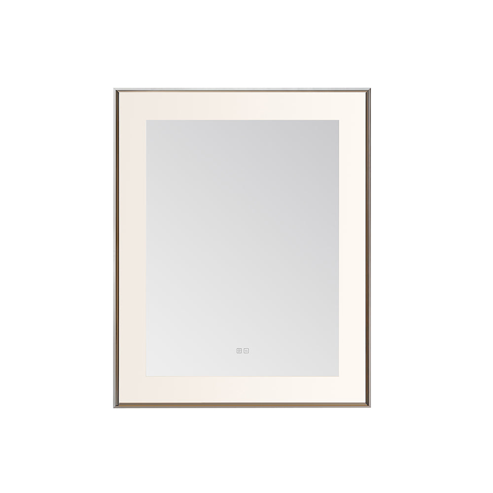 Lexington 30" x 36" LED Bathroom Mirror in Chrome, Anti-Fog
