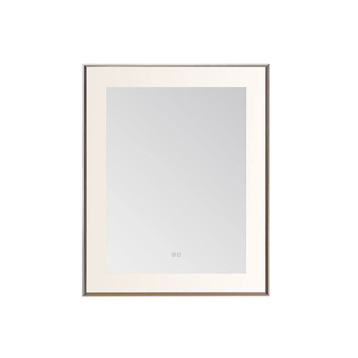 Lexington 30" x 36" LED Bathroom Mirror in Chrome, Anti-Fog