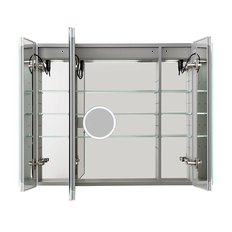 Edge Royale 36" x 32" LED Lighted Triple Door Medicine Cabinet