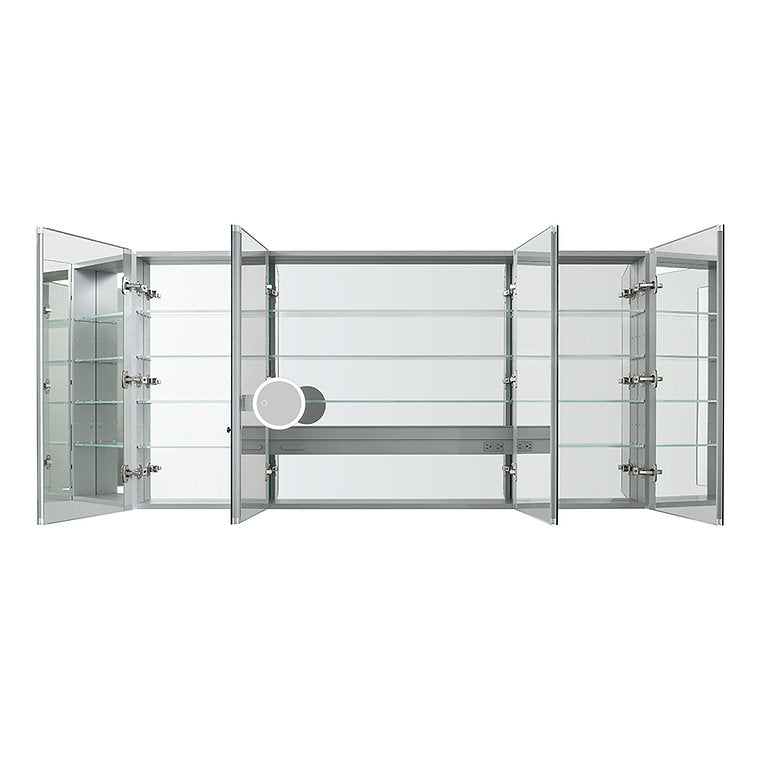 Royale 72" x 36" Four Door LED Medicine Cabinet