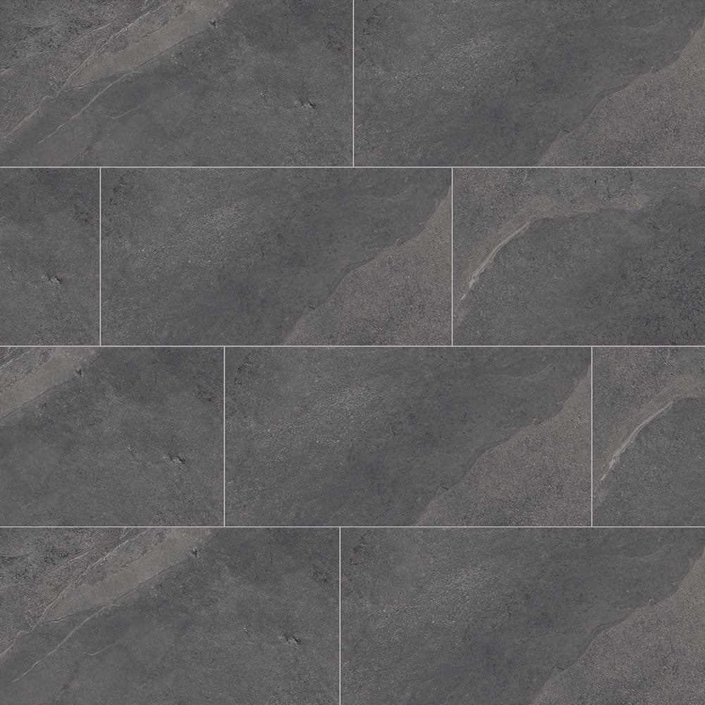 Ultra Slate Stone-Look Matte Porcelain Floor &amp; Wall Tile
