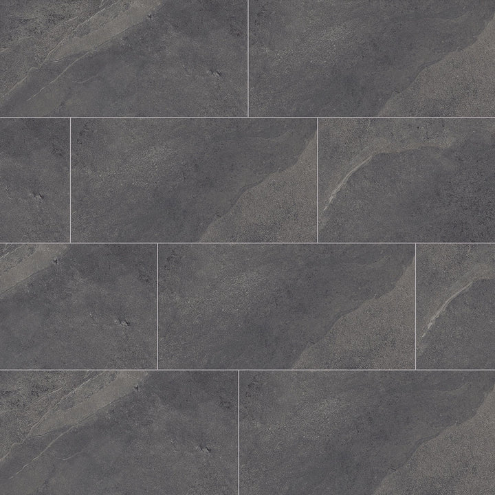 Ultra Slate Stone-Look Matte Porcelain Floor &amp; Wall Tile