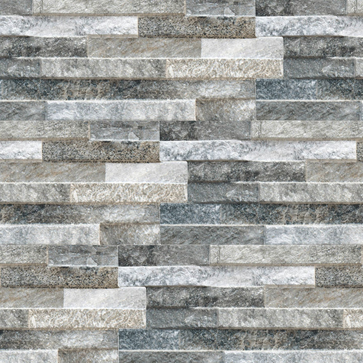 Ledgerstone Stacked-Stone-Look Textured Porcelain Wall Tile