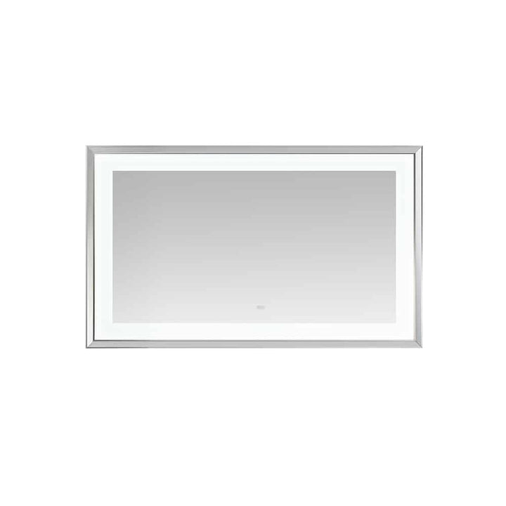 Madison 60" x 36" Framed LED Bathroom Mirror, Anti-Fog in Chrome