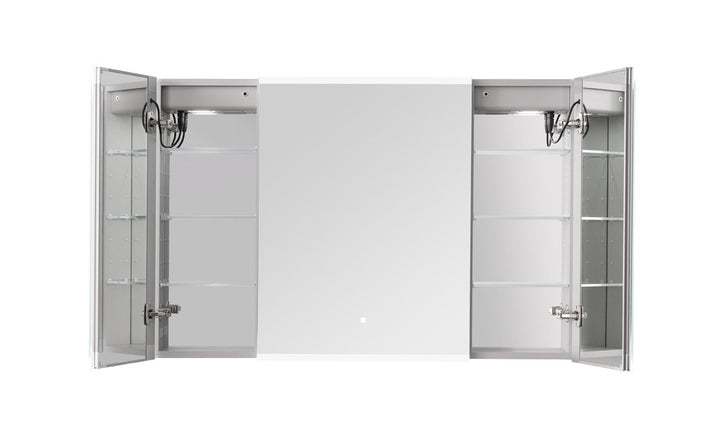 Edge Royale 40" x 32" LED Lighted Triple Door Medicine Cabinet