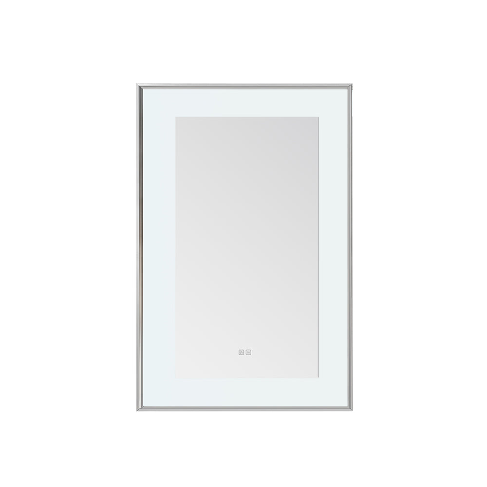 Lexington 24" x 36" LED Bathroom Mirror in Chrome, Anti-Fog
