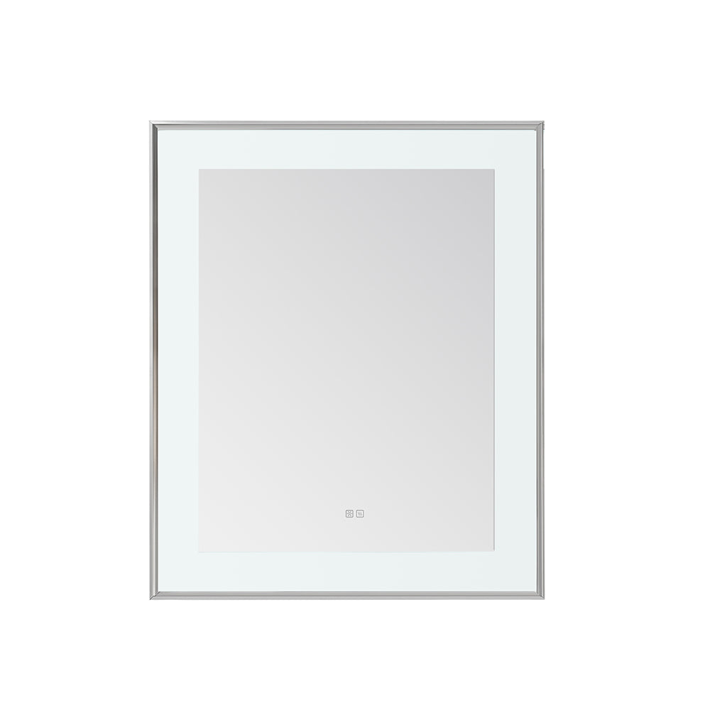 Lexington 30" x 36" LED Bathroom Mirror in Chrome, Anti-Fog