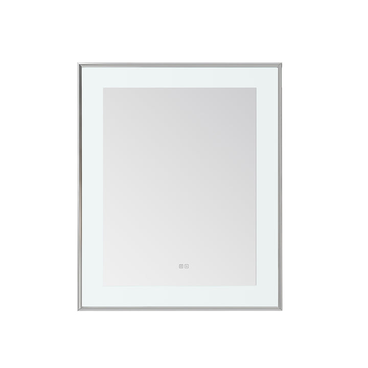 Lexington 30" x 36" LED Bathroom Mirror in Chrome, Anti-Fog
