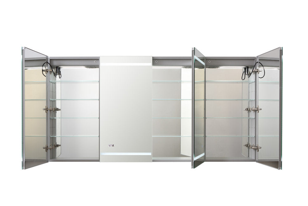 Signature Royale 72" x 36" Four Door LED Medicine Cabinet