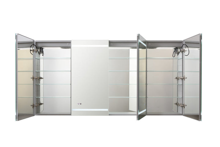 Signature Royale 72" x 36" Four Door LED Medicine Cabinet