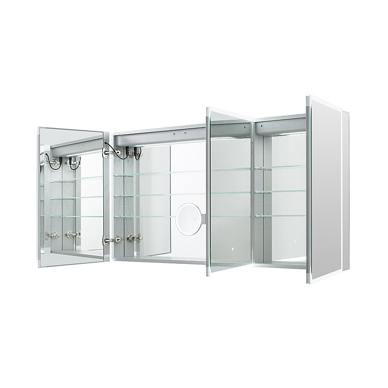 Edge Royale 60" x 32" LED Lighted Triple Door Medicine Cabinet