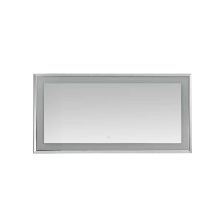 Madison 72" x 36" Framed LED Bathroom Mirror, Anti-Fog in Chrome