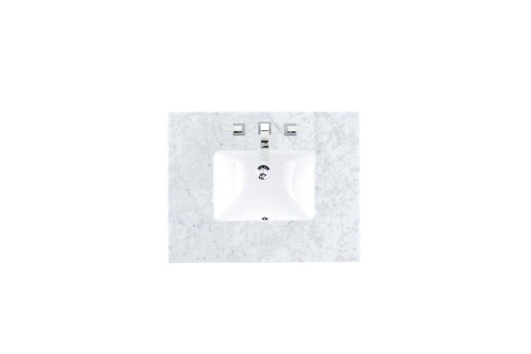 VAR|30 Inch|Carrara White Marble|