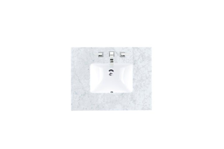VAR|30 Inch|Carrara White Marble|