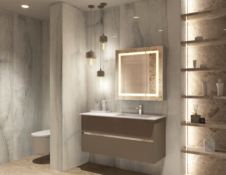 Royale Basic Q 30" x 30" Double Door LED Medicine Cabinet