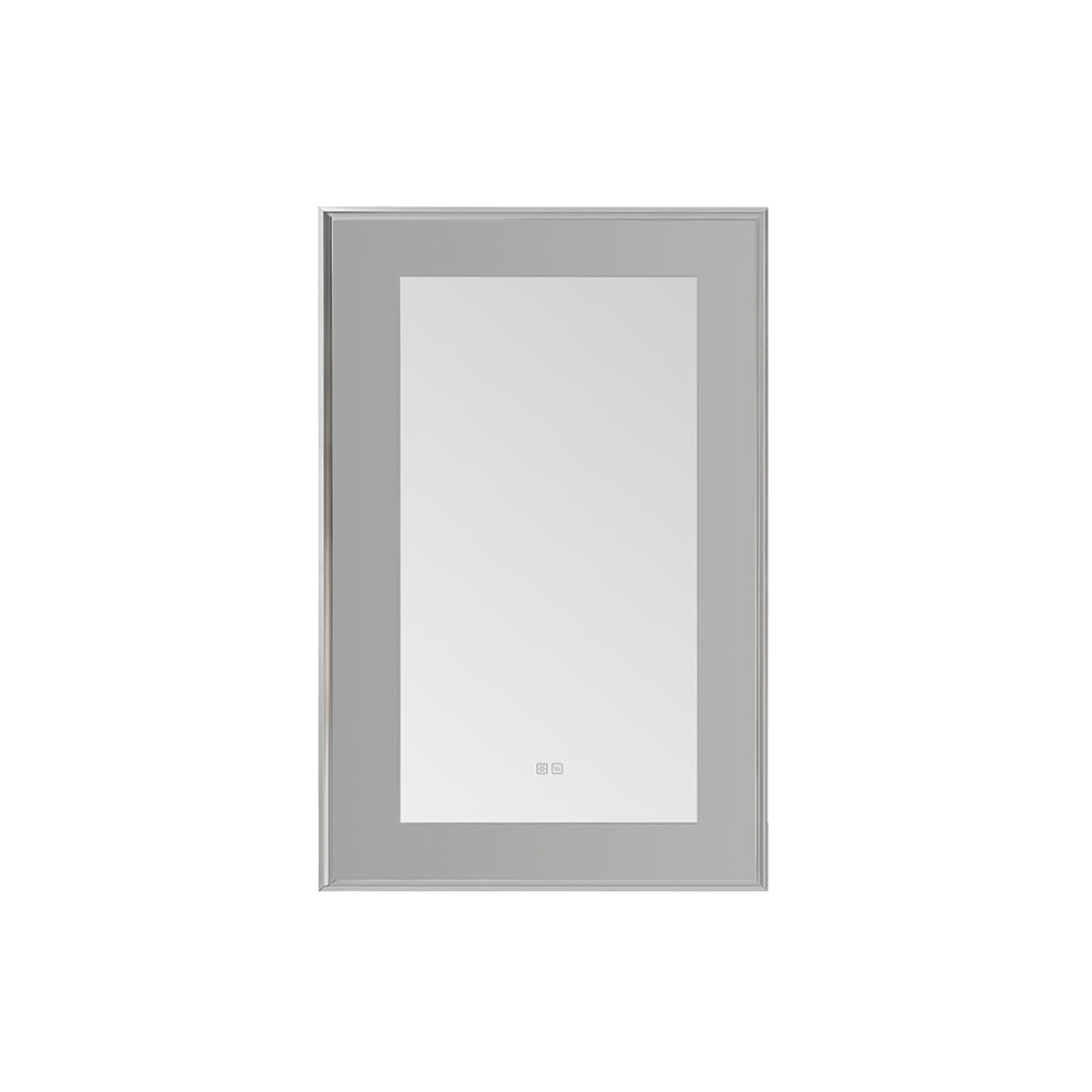 Lexington 24" x 36" LED Bathroom Mirror in Chrome, Anti-Fog