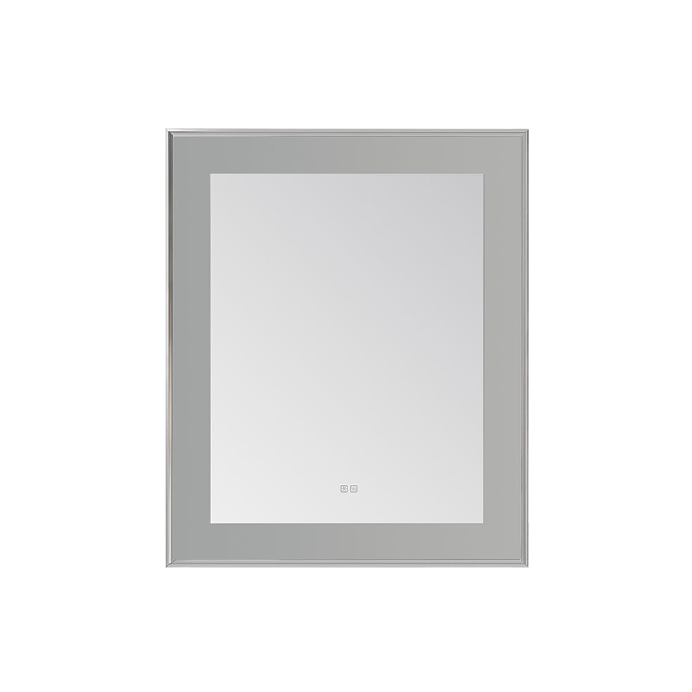 Lexington 30" x 36" LED Bathroom Mirror in Chrome, Anti-Fog