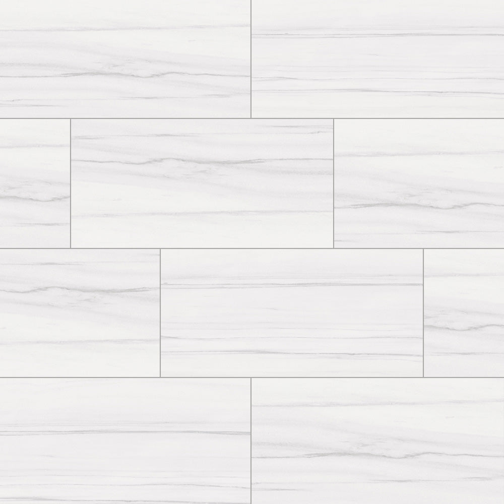 Gallery Marble-Look Matte Porcelain Floor &amp; Wall Tile