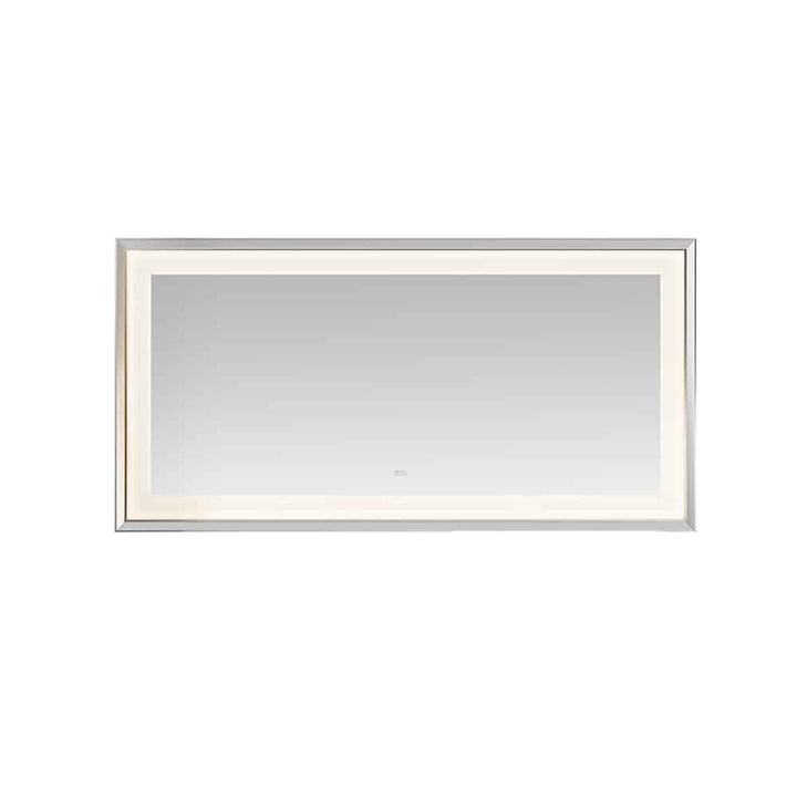 Madison 72" x 36" Framed LED Bathroom Mirror, Anti-Fog in Chrome