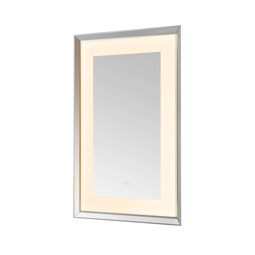 Madison 24" x 36" LED Bathroom Mirror in Chrome, Anti-Fog