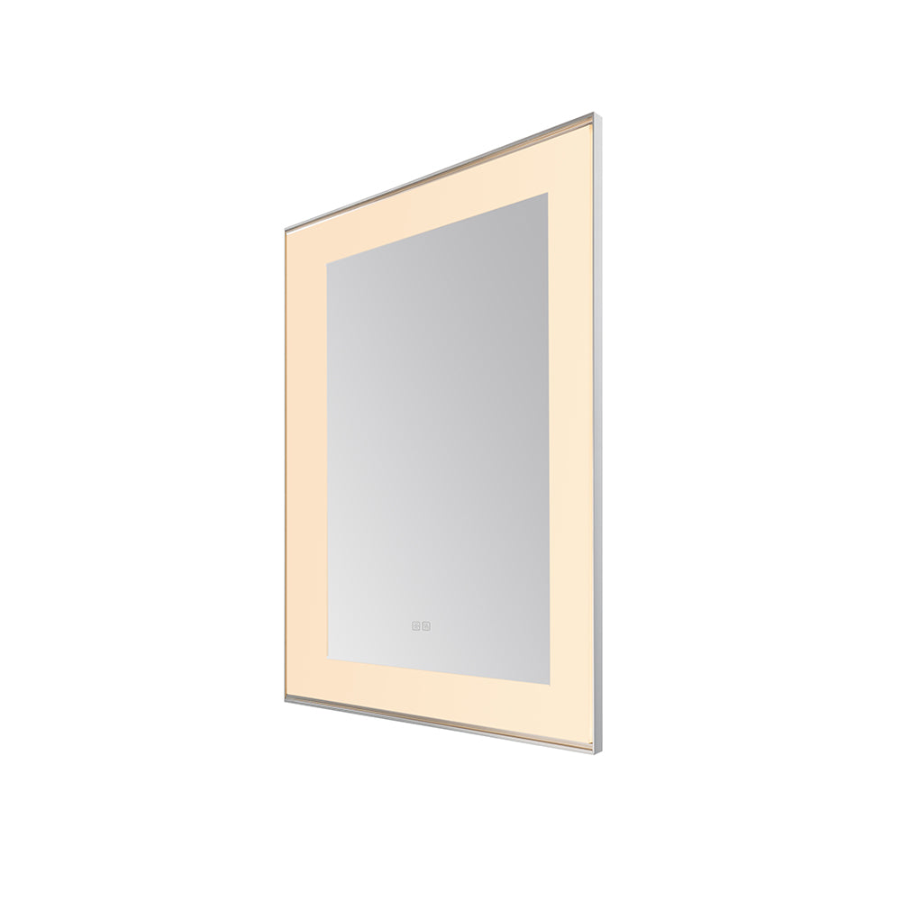 Lexington 30" x 36" LED Bathroom Mirror in Chrome, Anti-Fog