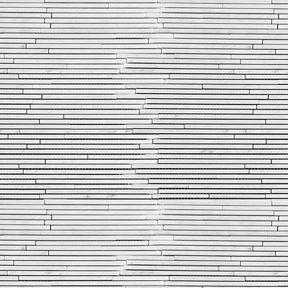 Eastern White Honed Marble Mosaic Tile