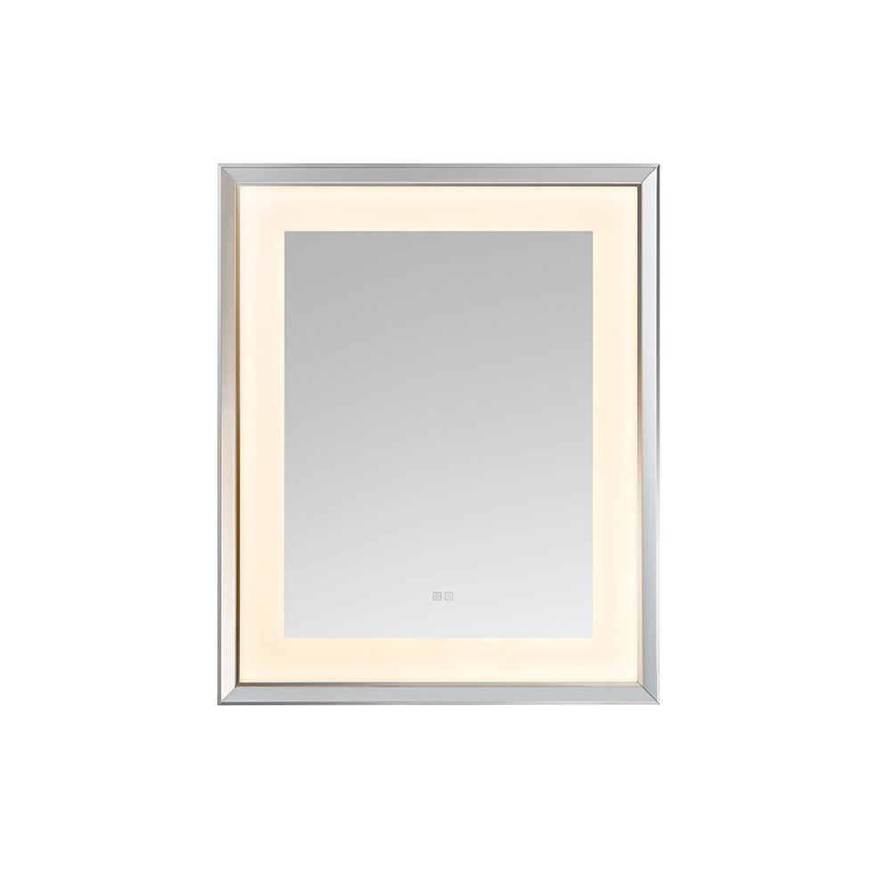 Madison 30" x 36" LED Bathroom Mirror in Chrome, Anti-Fog