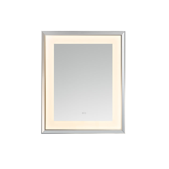 Madison 30" x 36" LED Bathroom Mirror in Chrome, Anti-Fog