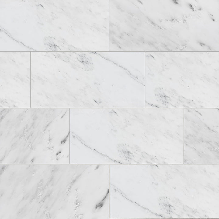 Eastern White Honed Marble Mosaic Tile | ANVE Kitchen &amp; Bath