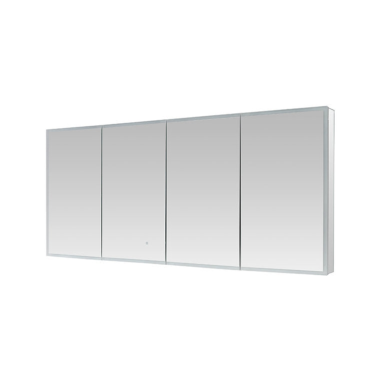 Edge Royale 72" x 32" LED Lighted Four Door Medicine Cabinet