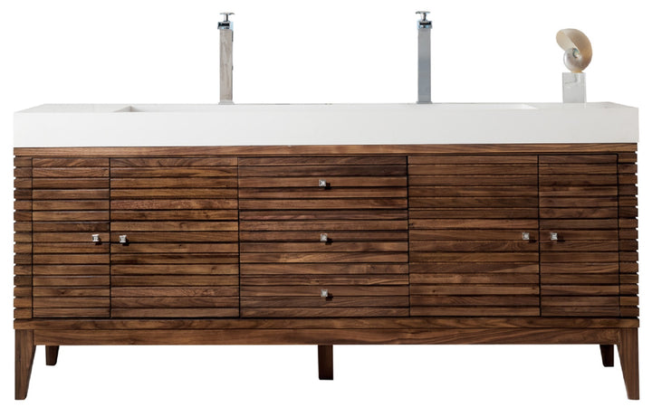 Linear Sink Freestanding Bathroom Vanity Cabinet | ANVE Kitchen &amp; Bath