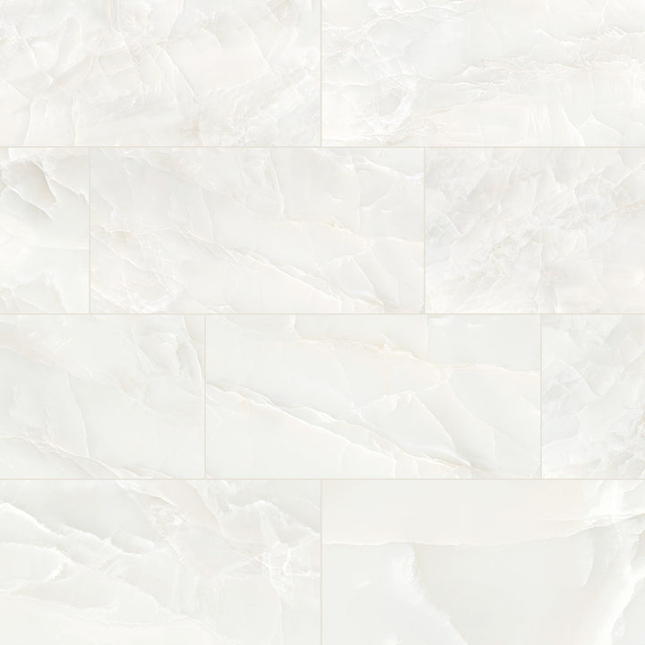 Precious Onyx-Look Polished Porcelain Floor &amp; Wall Tile